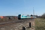 arriva-landerbahn-express-alex/489352/223-065-faehrt-in-pechbrunn-mit 223 065 fährt in Pechbrunn mit dem ALX84104 München - Hof ein. 18.03.16