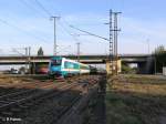 arriva-landerbahn-express-alex/50124/183-003-faehrt-mit-den-alxr 183 003 fhrt mit den ALX/R 357 Praha an Regensburg Ost vorbei. 09.09.09
 