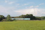 arriva-landerbahn-express-alex/613605/223-065-zieht-den-alx84112-hof 223 065 zieht den ALX84112 Hof - Mnchen bei Oberteich. 27.05.18