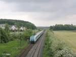 arriva-landerbahn-express-alex/74362/223-068-zieht-bei-richt-den 223 068 zieht bei Richt den ALX353 nach Prag am 26.05.10
