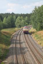 BTE Bahn Touristik Express/284419/welch-ein-glckstreffer-heute-nachschuss-von Welch ein Glckstreffer heute..... Nachschuss von 217 002 auf dem Weg nach Marktredwitz um ein Kesselzug zu holen, solo bei Oberteich. 06.08.13