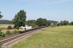 Euro Cargo Rail/573877/077-032-6-zieht-den-umgeleiteten-ek56009 077 032-6 zieht den umgeleiteten EK56009 Nürnberg - Schwandorf bei Ullersricht. 25.08.17