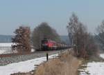 leg-leipziger-eisenbahn-gesellschaft/540601/232-673-4-und-132-109-ziehen 232 673-4 und 132 109 ziehen einen Kesselzug aus Vohburg Bayern Öl bei Naabdemenreuth . 16.02.17
