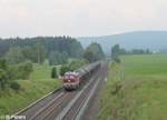 leg-leipziger-eisenbahn-gesellschaft/702671/132-158-zieht-bei-neudes-den 132 158 zieht bei Neudes den Kesselzug Bitterfeld - Neustadt/Donau. 16.06.20