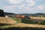 mrce-mitsui-rail-capital-europe/361174/es64-u2--xxx-mit-einem-containerzug ES64 U2- xxx mit einem Containerzug bei Dettenhofen. 23.07.14
