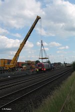 OHE Osthannoversche Eisenbahnen AG/507014/270082-und-der-100-tonnen-krahn 270082 und der 100 Tonnen Krahn. 10.06.16