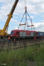 OHE Osthannoversche Eisenbahnen AG/507019/270082-bei-den-letzten-vorbereitungen-zum 270082 bei den letzten vorbereitungen zum Bergen.