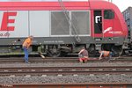 OHE Osthannoversche Eisenbahnen AG/507024/drehgestell-hat-sich-verkeilt-und-suchen Drehgestell hat sich verkeilt und Suchen nach einer Lösung