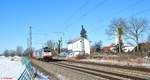 RailPool/726330/186-452-9-zieht-ein-klv-zug 186 452-9 zieht ein KLV ZUg bei Moosham in Richtung Passau. 13.02.21