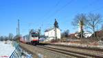 RailPool/726332/186-452-9-zieht-ein-klv-zug 186 452-9 zieht ein KLV ZUg bei Moosham in Richtung Passau. 13.02.21