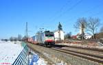 RailPool/726334/186-452-9-zieht-ein-klv-zug 186 452-9 zieht ein KLV ZUg bei Moosham in Richtung Passau. 13.02.21