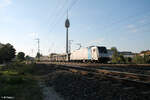 RailPool/834674/186-696-2-mit-einem-leeren-gefco 186 696-2 mit einem leeren Gefco Autotransportzug Nürnberg Hohe Marta. 26.09.23