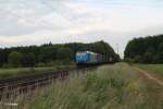xrail/434401/185-525-3-zieht-ein-containerzug-bei 185 525-3 zieht ein Containerzug bei der Netztrennstelle Bischofsheim. 22.05.15