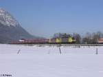 Dispo ES64 F4 039+007 ziehen den Winner bei Niederaudorf. 16.02.10