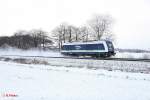 223 152 als Lz bei Lengenfeld auf den Weg nach Weiden zur Firma Hauer um Kesselwagen ab zu holen. 13.01.12