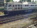 ITL W232.09 stand am 30.07.2006 in Frankfurt/Oder mit ein Schotterzug bereit.