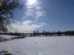 Links und Rechts der Strecke Winterliche inspiritation