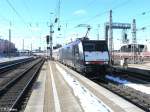MRCE (Mitsui Rail Capital Europe) E189 erreicht M�nchen HBF mit dem EC 88 aus Verona. 21.02.10