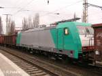 E186/35707/e186-135-ist-eine-von-5 E186 135 ist eine von 5 Loks die zur berfhrung nach Polen in Frankfurt/Oder warten. 07.02.08