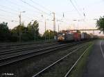 CTL - Chem Trans Logistic Rail Servicez z o.o./47588/e189-911-zieht-ein-containerzug-durch E189 911 zieht ein Containerzug durch Saarmund. 29.05.09