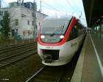 Regio Bahn 1001-2 wartet am 06.01.06 an der haltestelle D�sseldorf-V�lklingerstrasse auf die weiterfahrt.