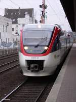 Regio Bahn 1001-2 hat D�sseldorf mit der S28 Kaarst See erreicht. 06.01.06