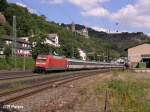 101 077-6 durchf�hrt Bacharach mit den EC 7 Hamburg – ...