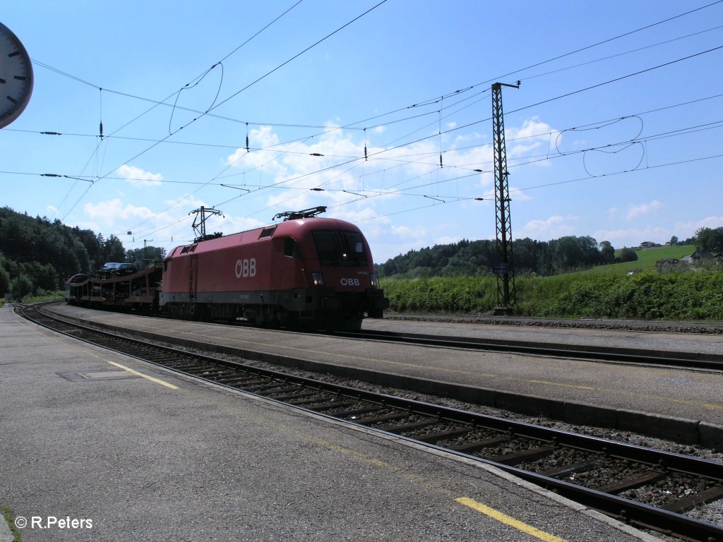 1016 006-7 zieht den EC 163 Wien Westbahnhof Transalpin durch Hellwang-Elixhausen. 13.06.09
