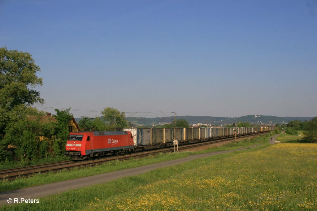 152 007-1 mit Hellmann-Zug bei Plling. 13.05.11