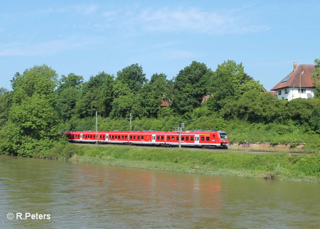 440 706-0  Landau an der Isar  als RE 4061 Passau - Landshut - Mnchen bei Volkmannsdorf 08.06.13