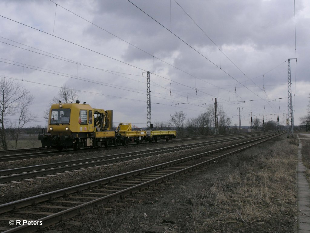 Baufahrzeug in Saarmund. 11.03.11