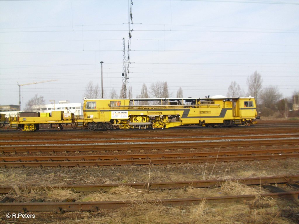 Baumaschine in Leipzig Schnefeld. 12.03.11