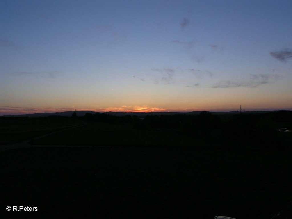 Sonnenuntergang in der Oberpfalz