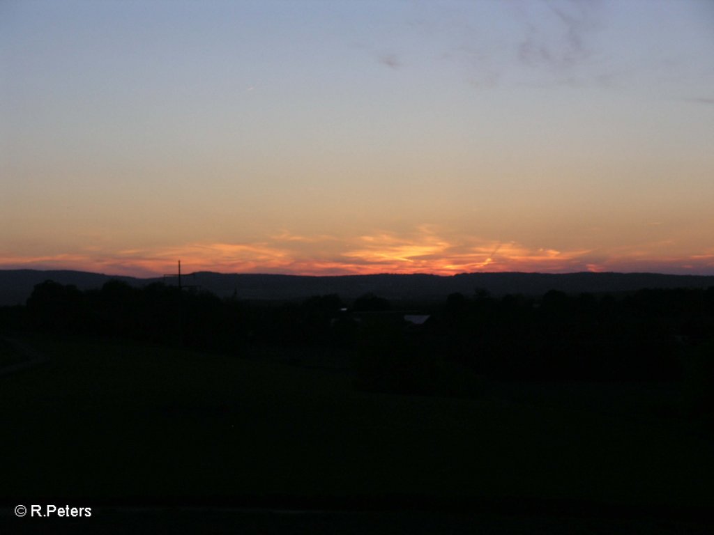 Sonnenuntergang in der Oberpfalz