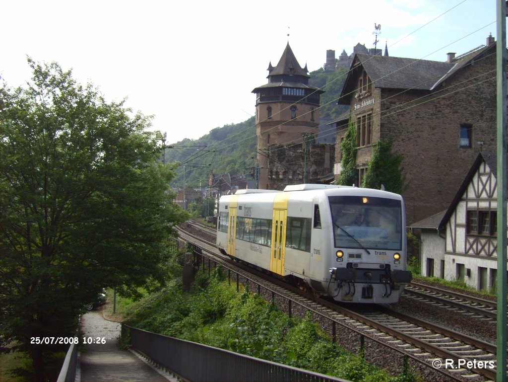 VT013 auf dme Weg nach Koblenz in Oberwesel. 25.07.08