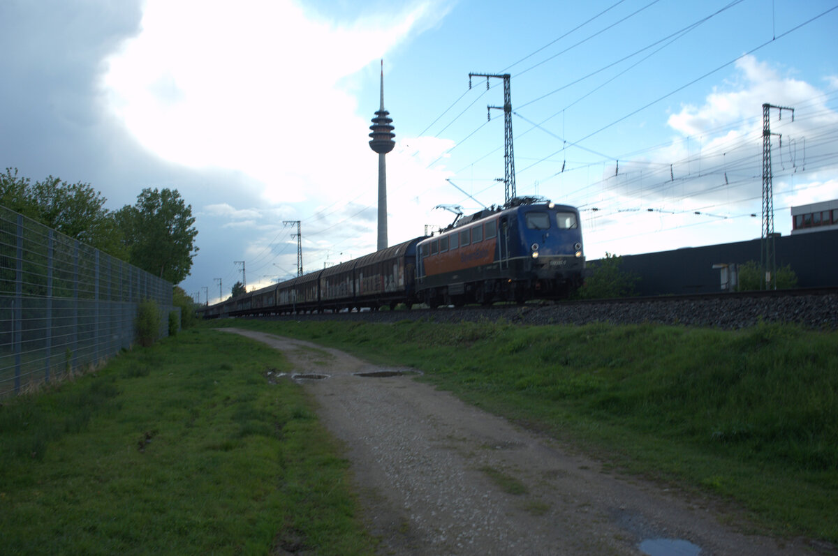 139 287-7 mit dem Henkelzug in Nürnberg Hohe Marter. 18.04.24