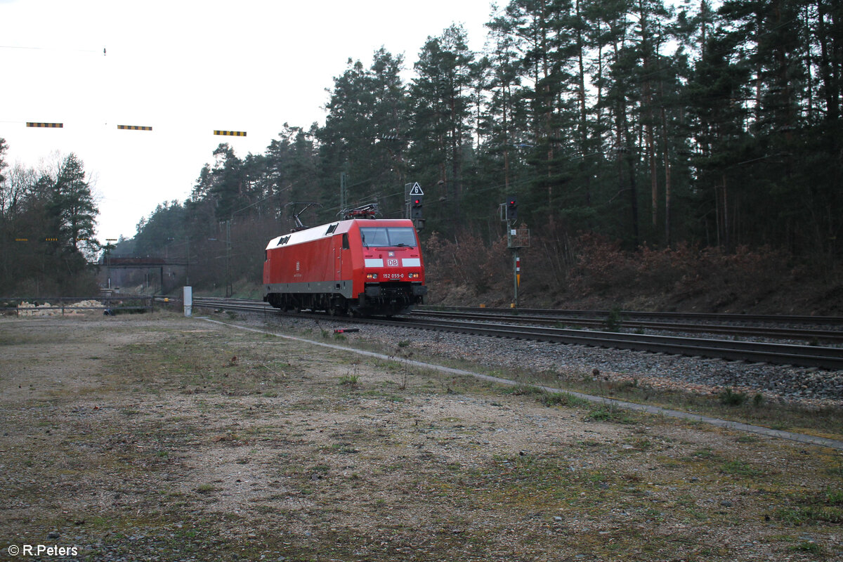 152 055-0 Lz in Ochenbruck in Richtung Süden. 21.03.24