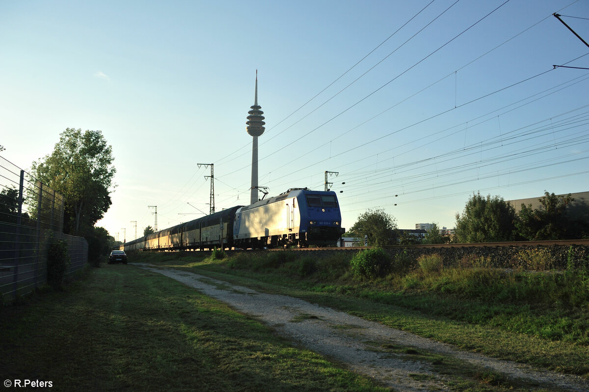 185 520-4 mit ARS Altmann aus Richtung Fürth in Nürnberg Hohe Marta in Richtung Treuchtlingen. 27.09.23