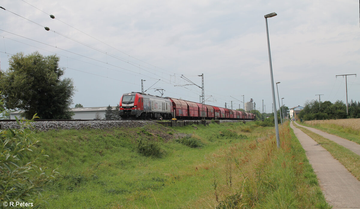 2159 235-1 zieht den Knauf Gibszug aus Iphofen durch zeil am Main. 01.08.24
