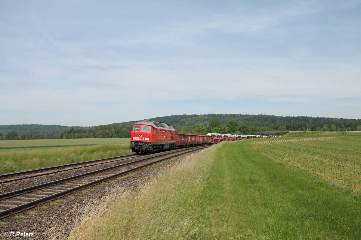232 703 mit dem EZ 51717 nach Nürnberg bei Oberteich. 16.06.21