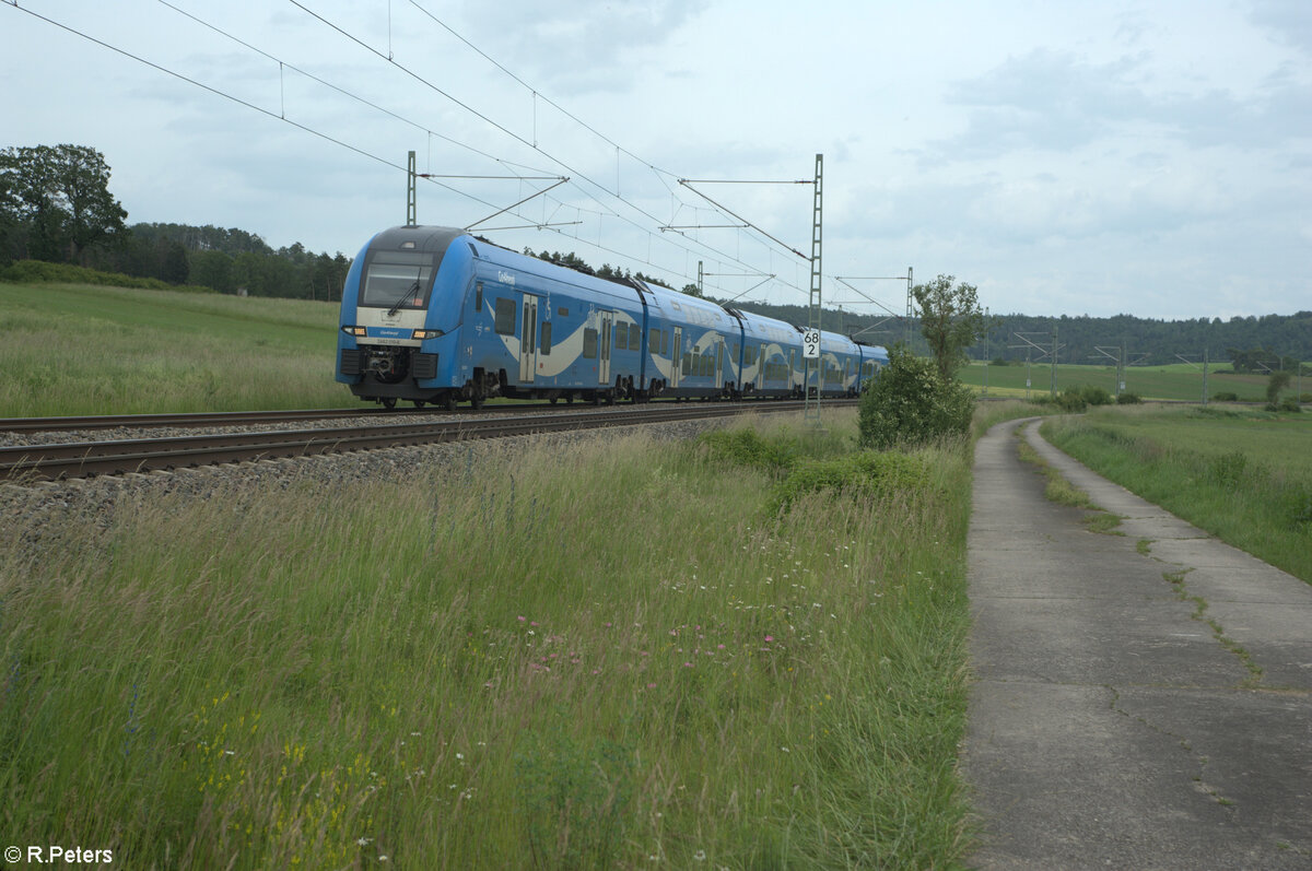 2462 010-6 als RE 80 57052 Treuchtling - Würzburg bei Oberdachstetten. 08.06.24