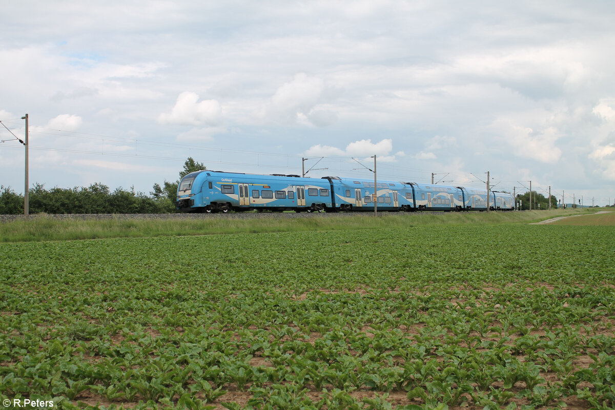 2462 011 als RE80 57221 Würzburg - Treuchtlingen bei Uffenheim. 27.05.24