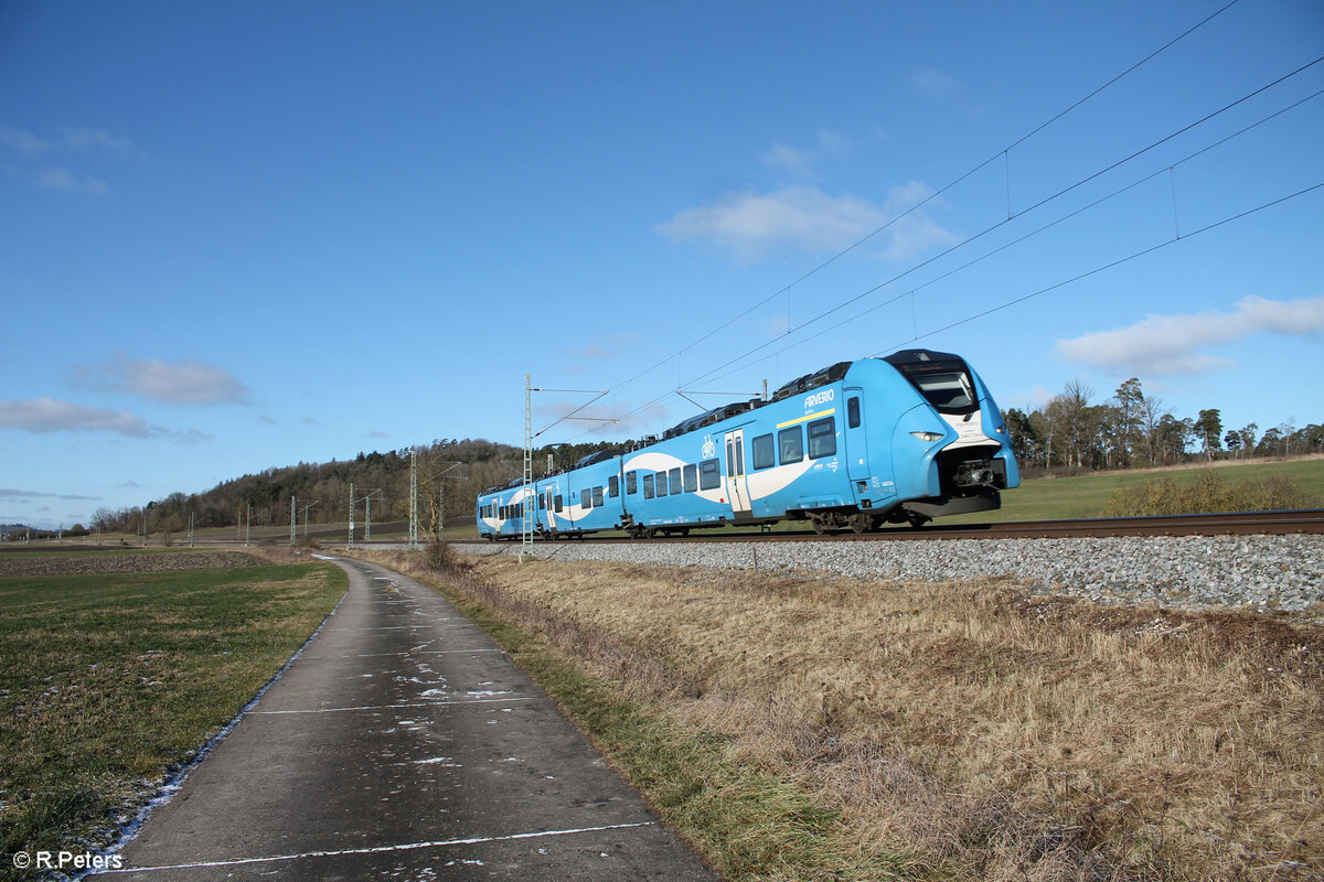 2463 124-4 als RE80 57153 Markt Breit - Treuchtlingen bei Oberdachstetten. 12.01.25