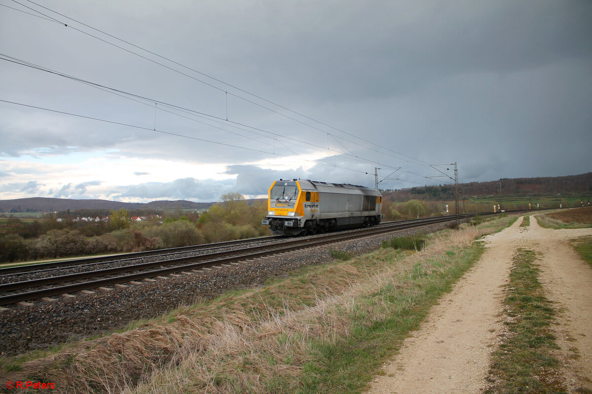 264 010-0 Lz bei Treuchtlingen in Richtung Würzburg. 23.03.24