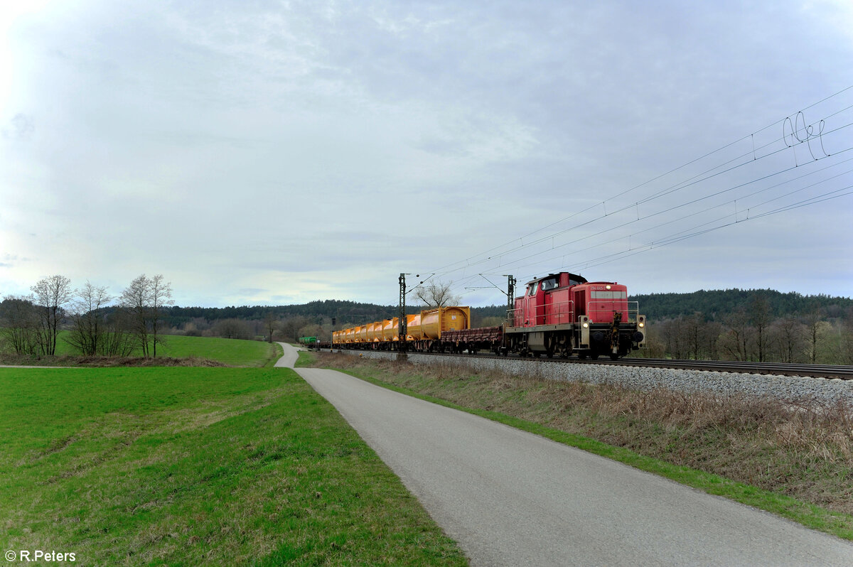 294 645-7 mit der Sonntags bergabe Nrnberg - Neumarkt/Oberpfalz bei Plling. 17.03.24