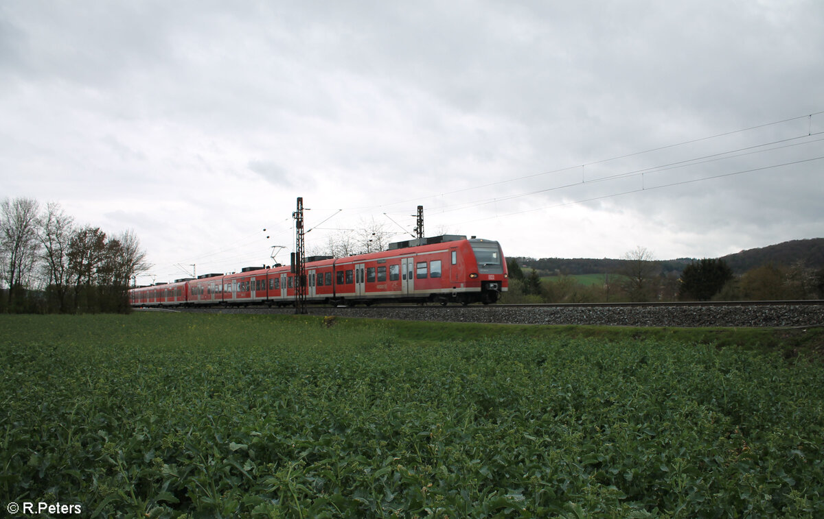 425 549 als RE55 RE4646 Bamberg - Frankfurt/Main bei Himmelstadt 28.03.24