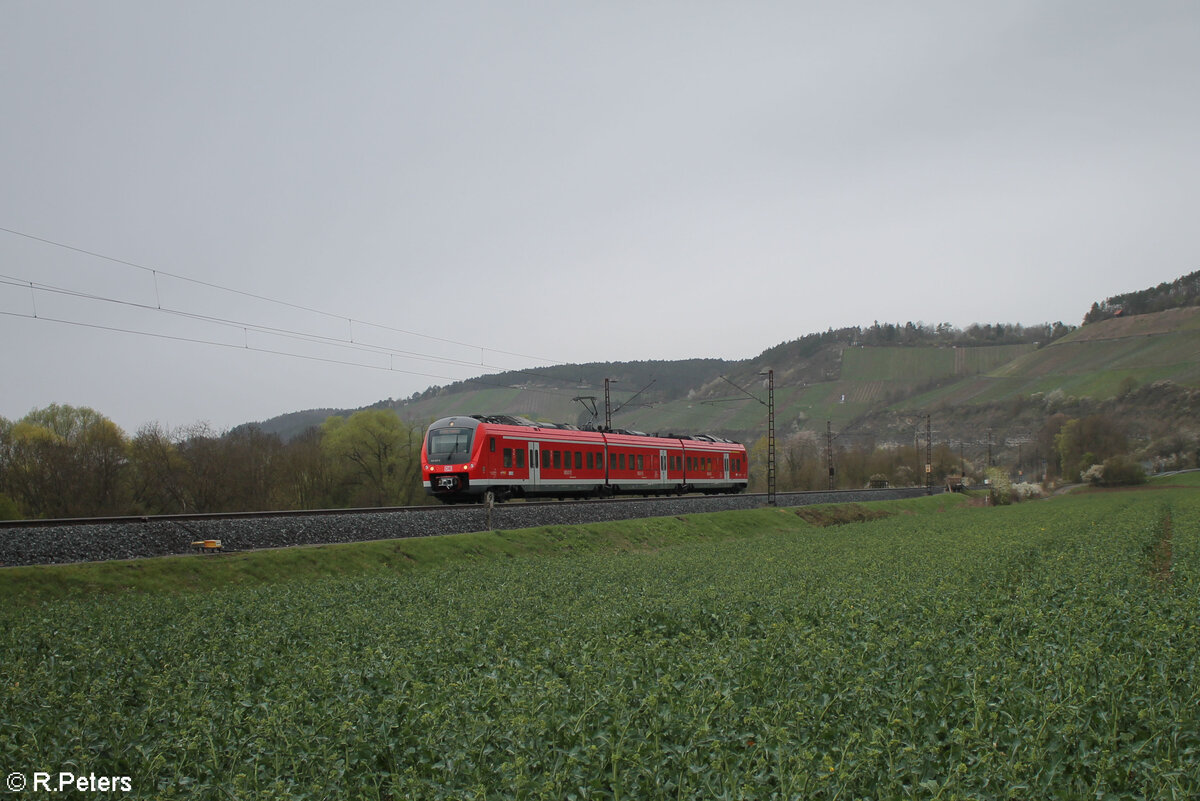 440 302-8 als RB 53 58027 Gemünden - Würzburg bei Himmelstadt. 28.03.24