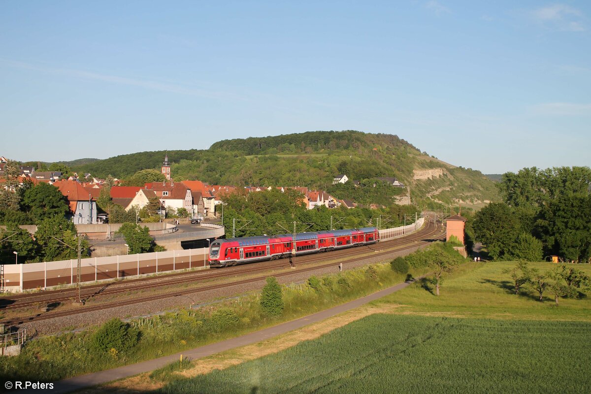 445 051-9 als RE55 RE 4628 Würzburg - Frankfurt/Main in Retzbach-Zellingen. 02.06.21