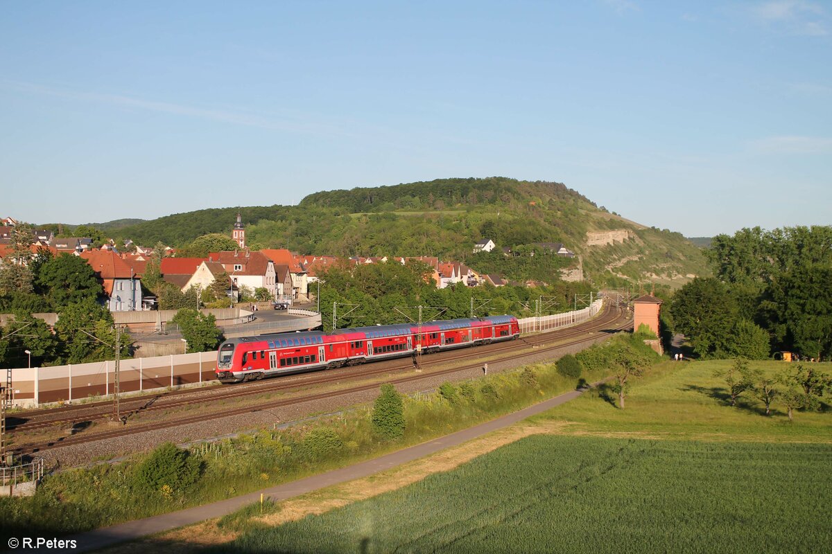 445 051-9 als RE55 RE 4628 Würzburg - Frankfurt/Main in Retzbach-Zellingen. 02.06.21