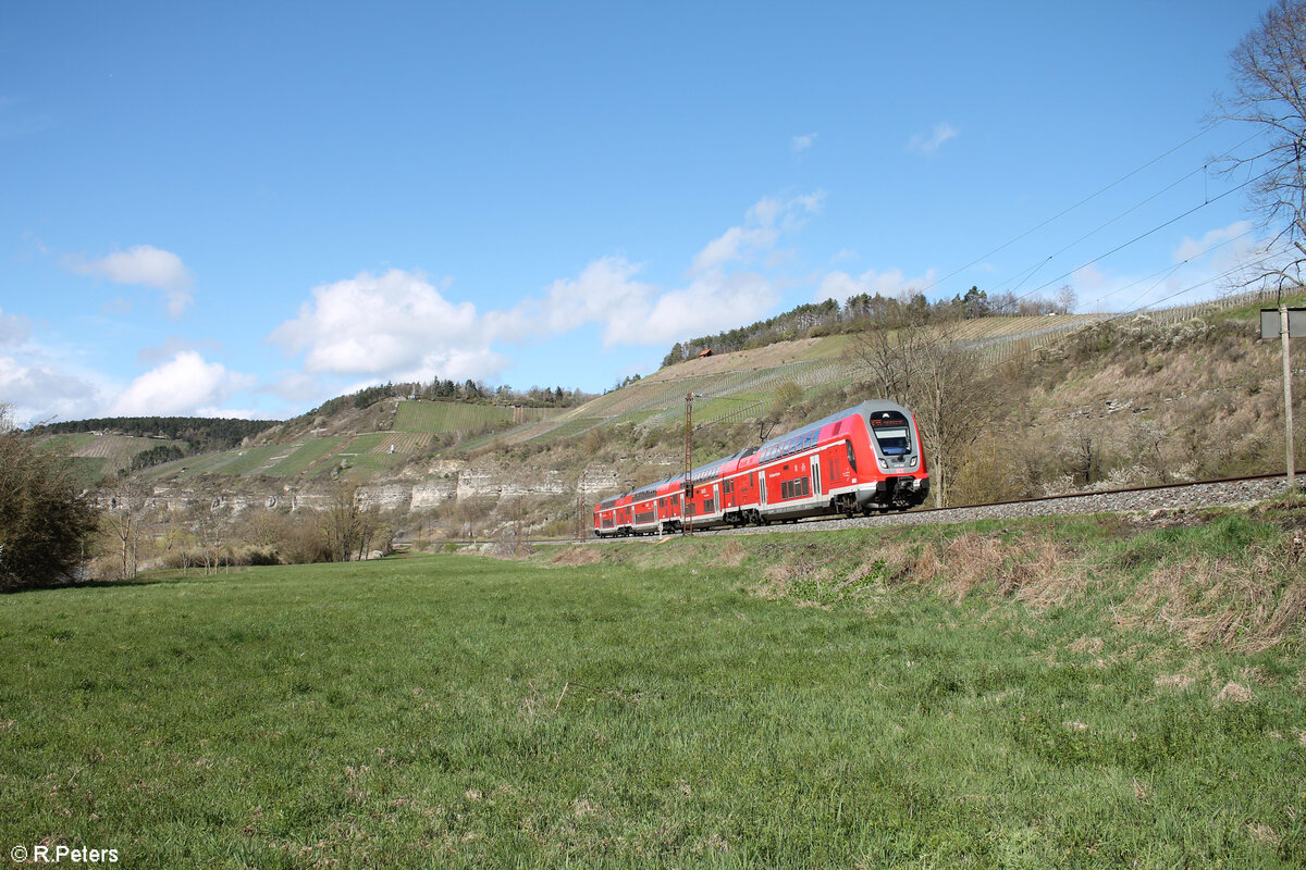 445 060 als RE54 RE4617 Frankfurt/Main - Bamberg bei Himmelstadt 28.03.24